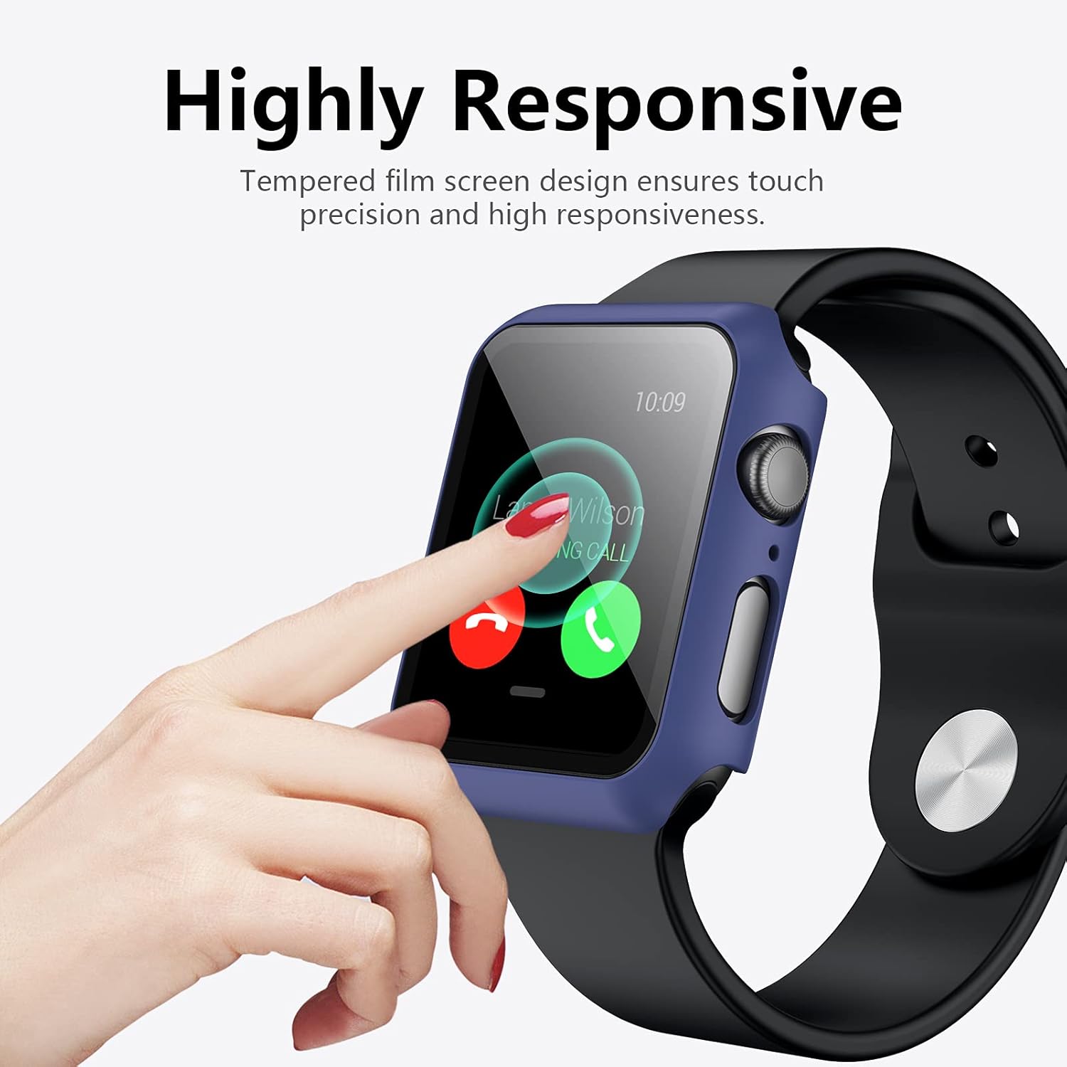 8 Pack Screen Protector Case Compatible with Apple Watch 44mm Series 6/5/4/SE, Full Hard PC Ultra-Thin Scratch Resistant Bumper HD Protective Watch Cover for Women Men iWatch Accessories