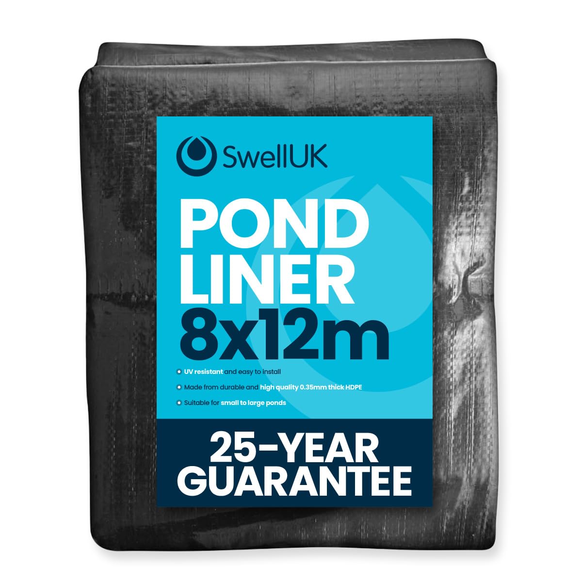 Swell UK 2.5m x 2.5m Pond Liner | 25 Year Guarantee | HDPE | UV Resistant | Garden Fish Ponds — view 27