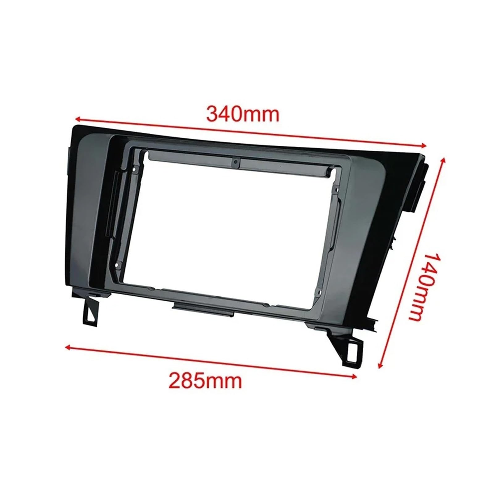 Fascia Marco Panel Salpicadero Coche 9 Pulgadas Montaje Audio Tablero Adaptador Marco Radio para 2din para Nissan para Qashqai para X-Trail 2015-2018 Juego Panel Radio