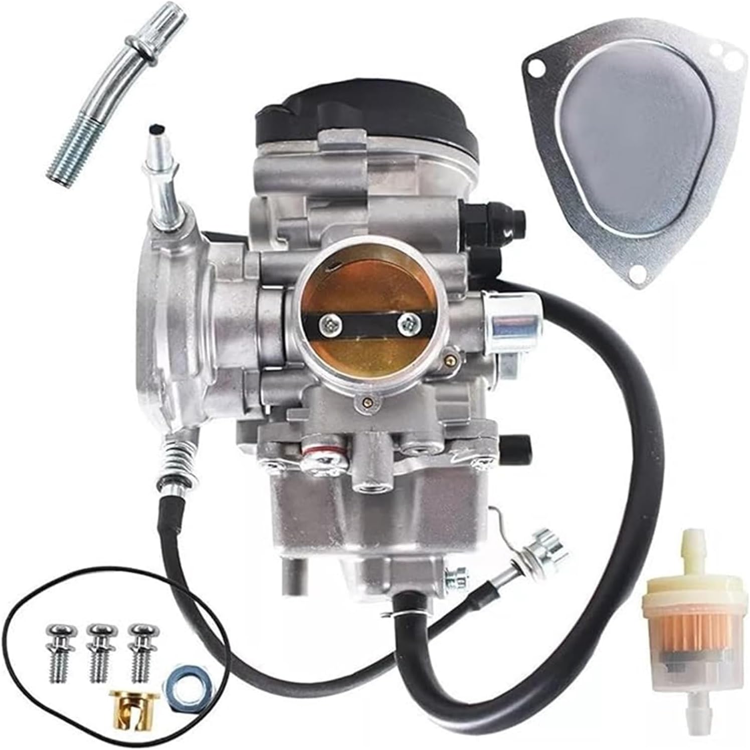 Garden Accessories for Carburetor for Yamaha Kodiak 450 Quad 4x4 Carb 2004-2006 4WD YFM400 2000-2002 High Performance