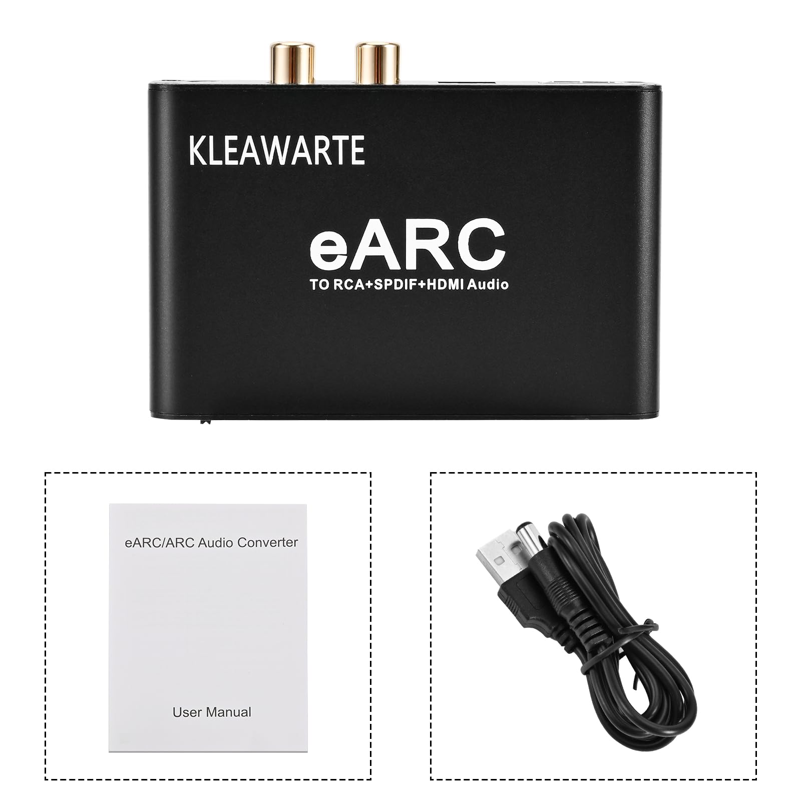 eARC Audio Extractor HDMI ARC Audio Converter eARC a HDMI Audio Ottico/SPDIF RCA L/R 3.5mm Jack Digital ad Analogico Adattatore DAC Converter