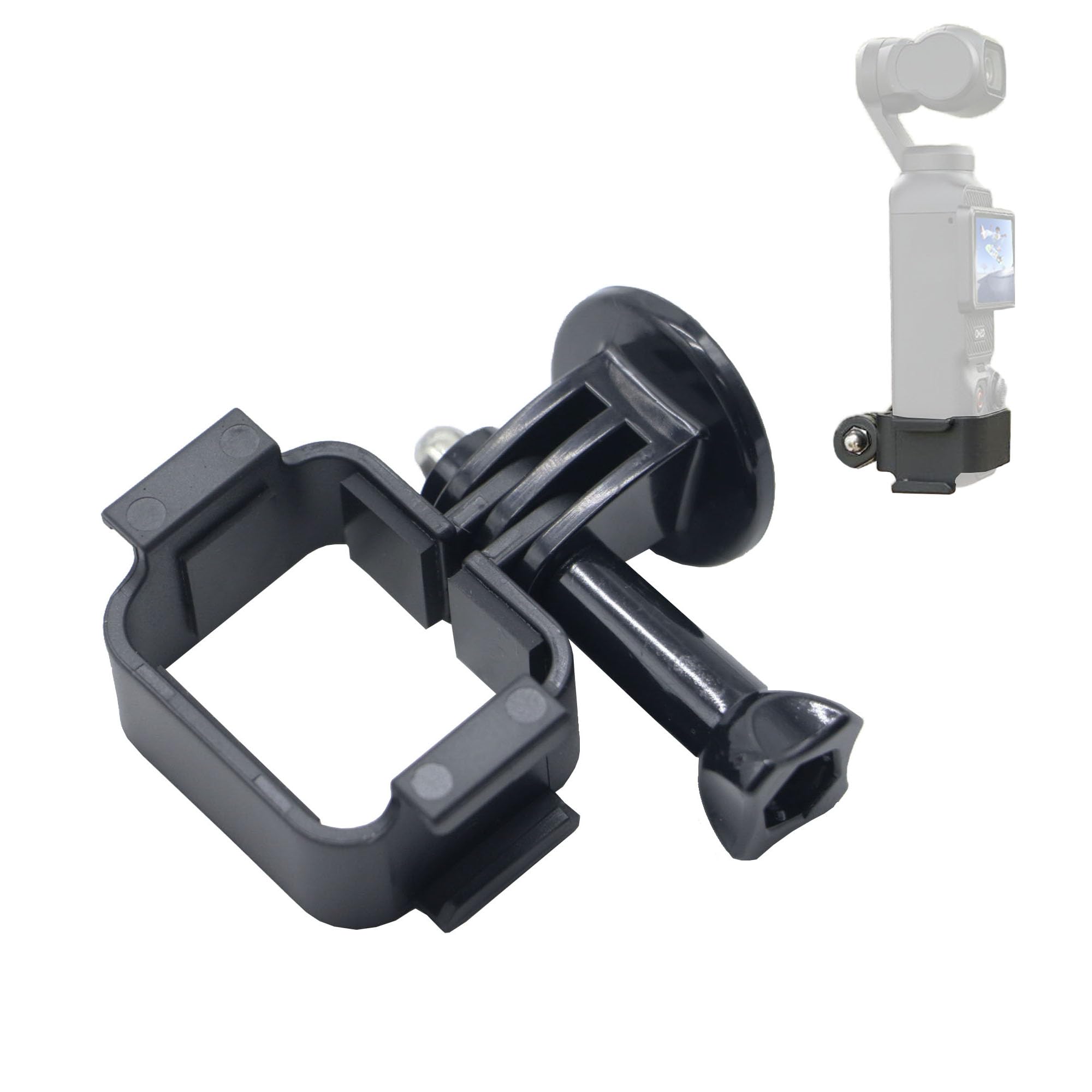PCTC Expansion Adapter Mount for DJI Osmo Pocket 3,Dual Cold Shoe Mount Camera Extender Frame, Accessories for Tripod/Microphone/LED Light/Bicycle/