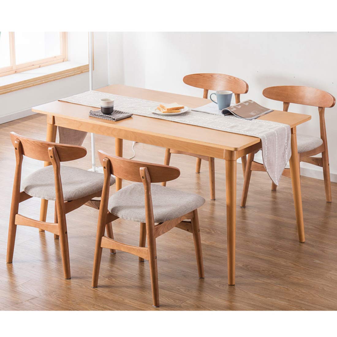 ダイニングチェア CHINON CHAIR WOOD SEAT Solid Wood Dining Chairs,Mid-Century Modern Dining/Accent