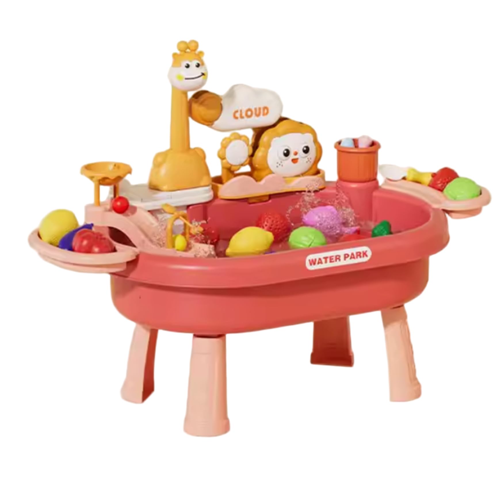 Table à Eau pour Enfants en Bas âge Table de Jeu d'eau pour Enfants avec Pompe électrique et Jambes détachables Jouet d'évier de Jeu pour Le Plaisir sensoriel en Plein air Style 2