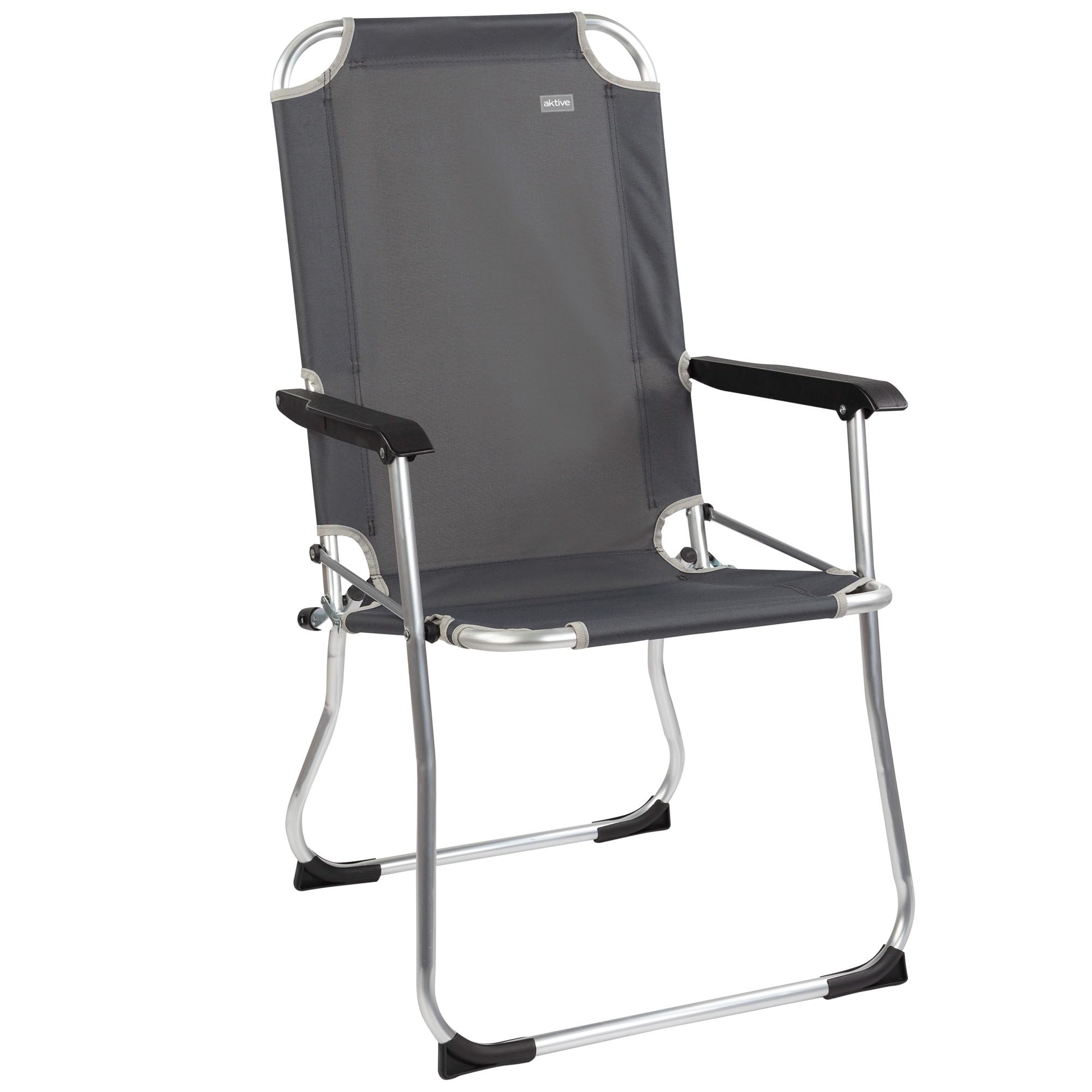 AKTIVE 52884 - Sedia da campeggio pieghevole ultraleggera | Seggiolone 45x50x90 cm | Include blocchi antiribaltamento | Alta stabilità - Peso massimo 110 kg