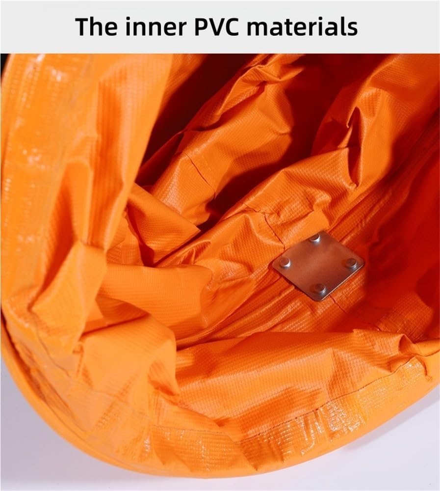 Industrial PVC Flexible Duct Hose, Retardant Ventilation Blower Hose, Air Ducting with Steel Wire Support for Factories(4.7x1.97in)