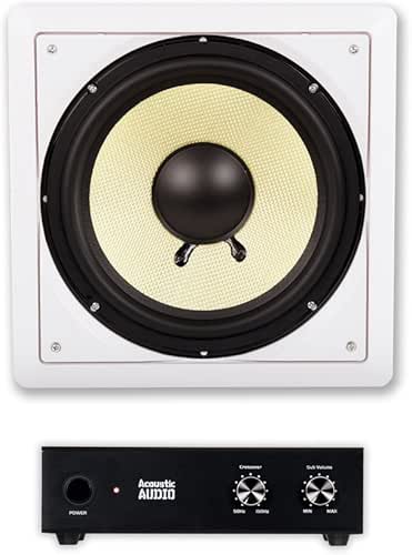 Acoustic Audio HD-S10 in Wall 10" Home Theater Passive Subwoofer