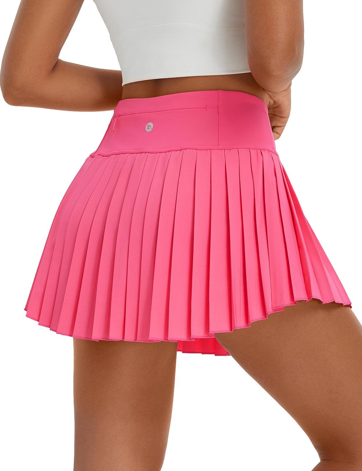 baleaf Pleated Tennis Skirt for Women with Shorts High Waisted Lightweight Athletic Golf Skort Skirts Zipper Pockets