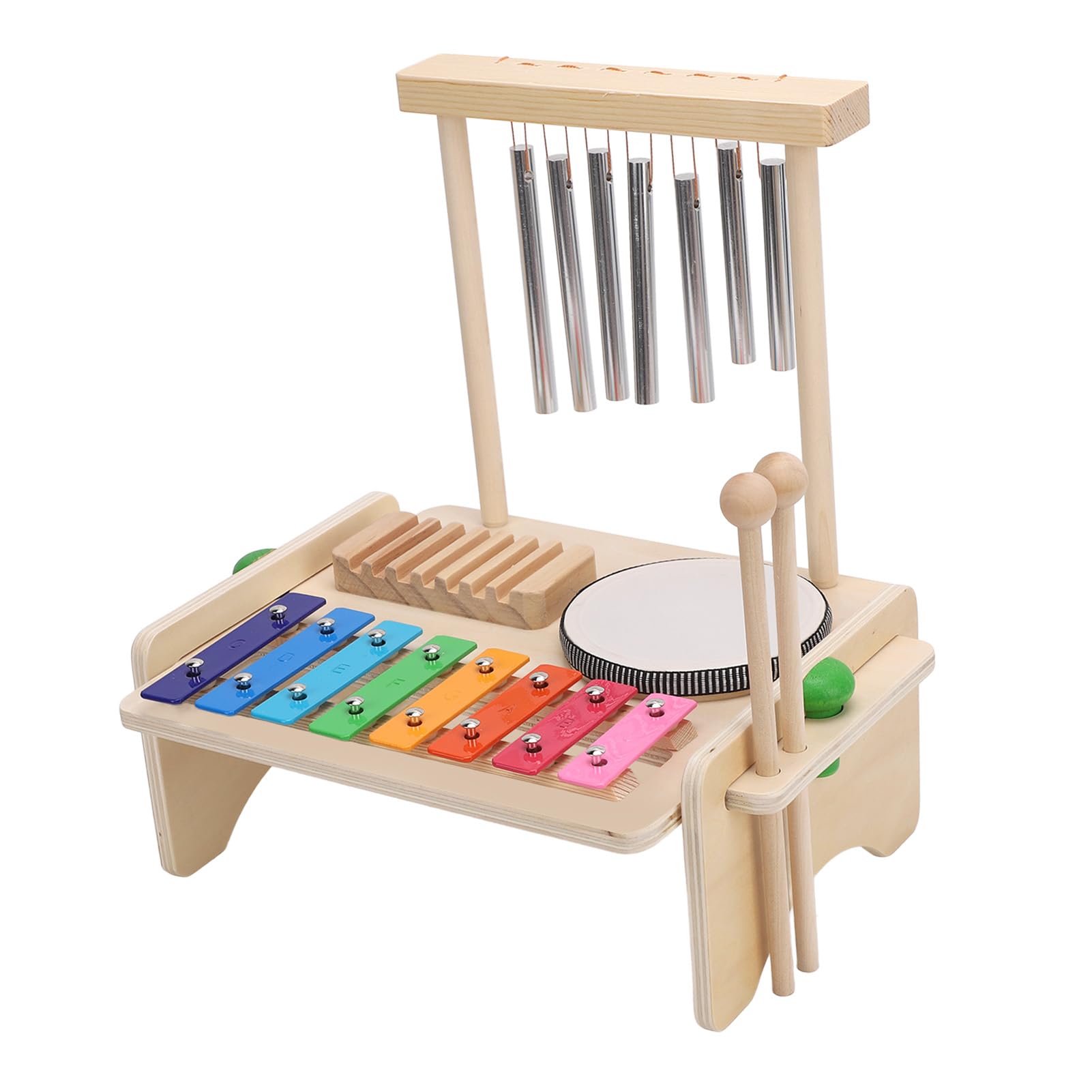 Cryfokt Juego de Xilófono de Madera para Niños, Instrumento Musical