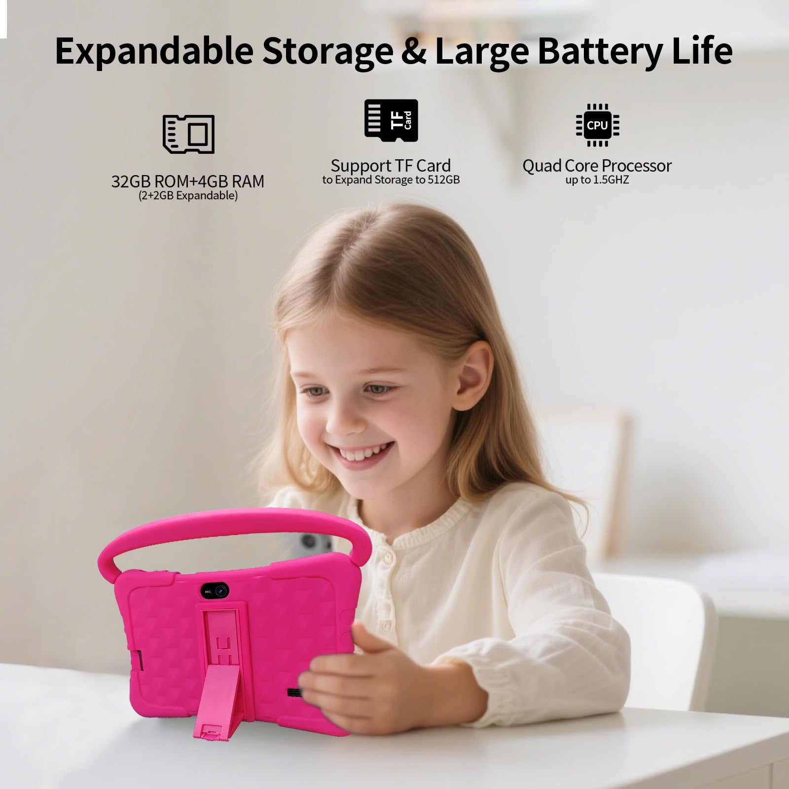 Amazon.co.jp: NEWISION 7インチ キッズ用タブレット ケース付 32GB