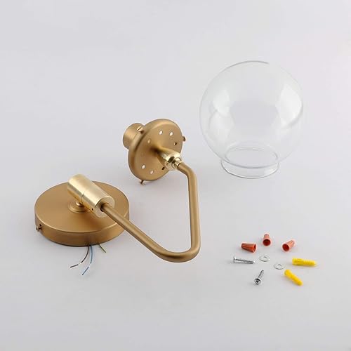 Miniatura 9 de Pathson Lámpara de pared industrial con brazo oscilante, lámpara de tocador de pared ajustable para baño, lámpara de pared cableada para mesita de