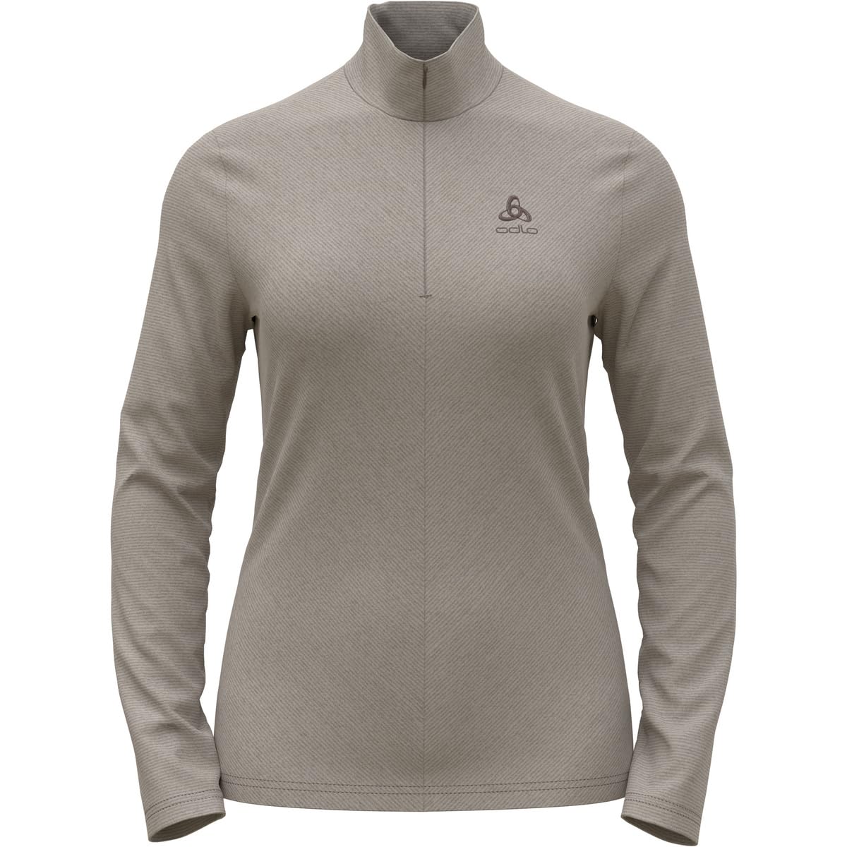 Odlo Damen Roy 1/2 Zip Longsleeve, Silver Cloud-Iron, M