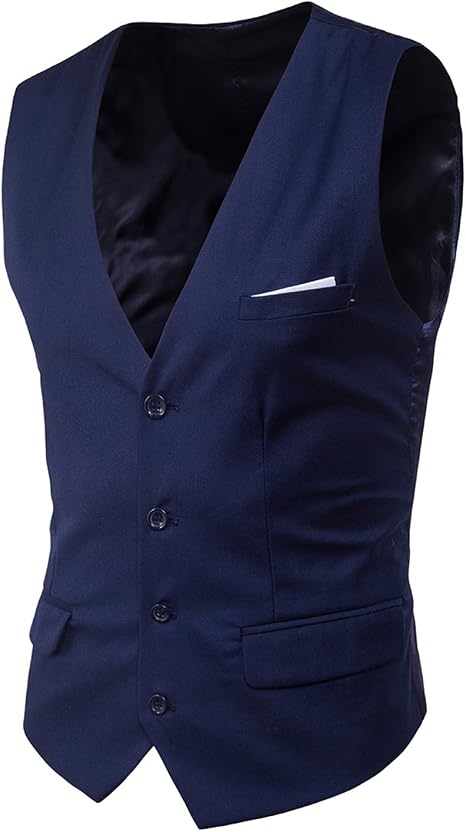 Boom Fashion Gilet panciotto uomo sartoriale elegante casual cerimonia  Matrimonio Giacca Slim Fit : Amazon.it: Abbigliamento