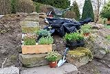 GardenMate – włóknina ogrodowa w rolce 1 m x 75 m, 50g/m² – odporna na rozrywanie agrowłóknina ściółkująca – wysoka stabilizacja UV – przepuszczająca wodę – 1 m x 75 m = 75 m²
