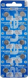 Renata 373 SR916SW Batteries - 1.55V Silver Oxide 373 Watch Battery (10 Count)