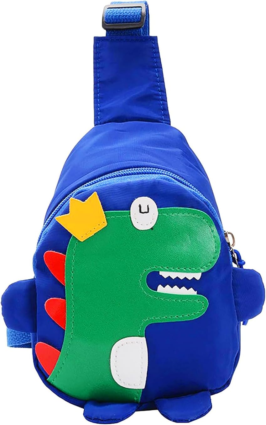 SYGA Children's School Bag Dinosaur Cartoon Backpack Nylon Kids Sling Chest Multi-Purpose Bag for 2-4 Years Kids