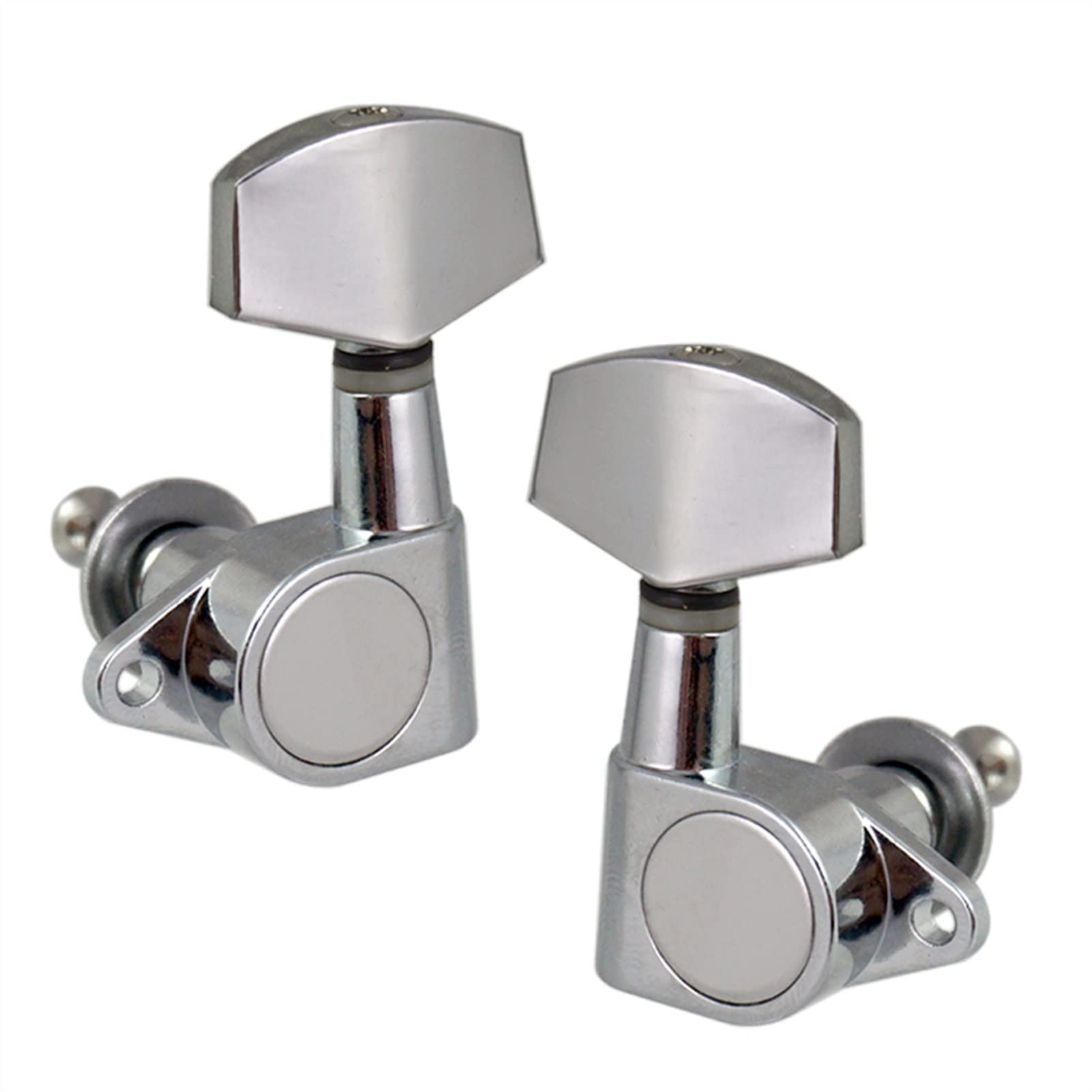 Cheville d'accord corde guitare Alliage De Zinc Joint Square Bouton String Tuning Tuner Pour Guitare Électrique 3R3L