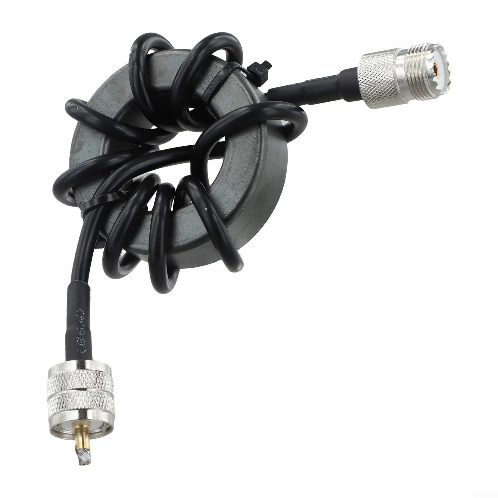 1,8-30 MHz - Anneau magnétique pour radio HF à ondes courtes - Anti-interférence 1:1 - Type de courant Balun EM-25 EM-43 - 200 W - Puissance : 1000 W - Noir (EM-43)