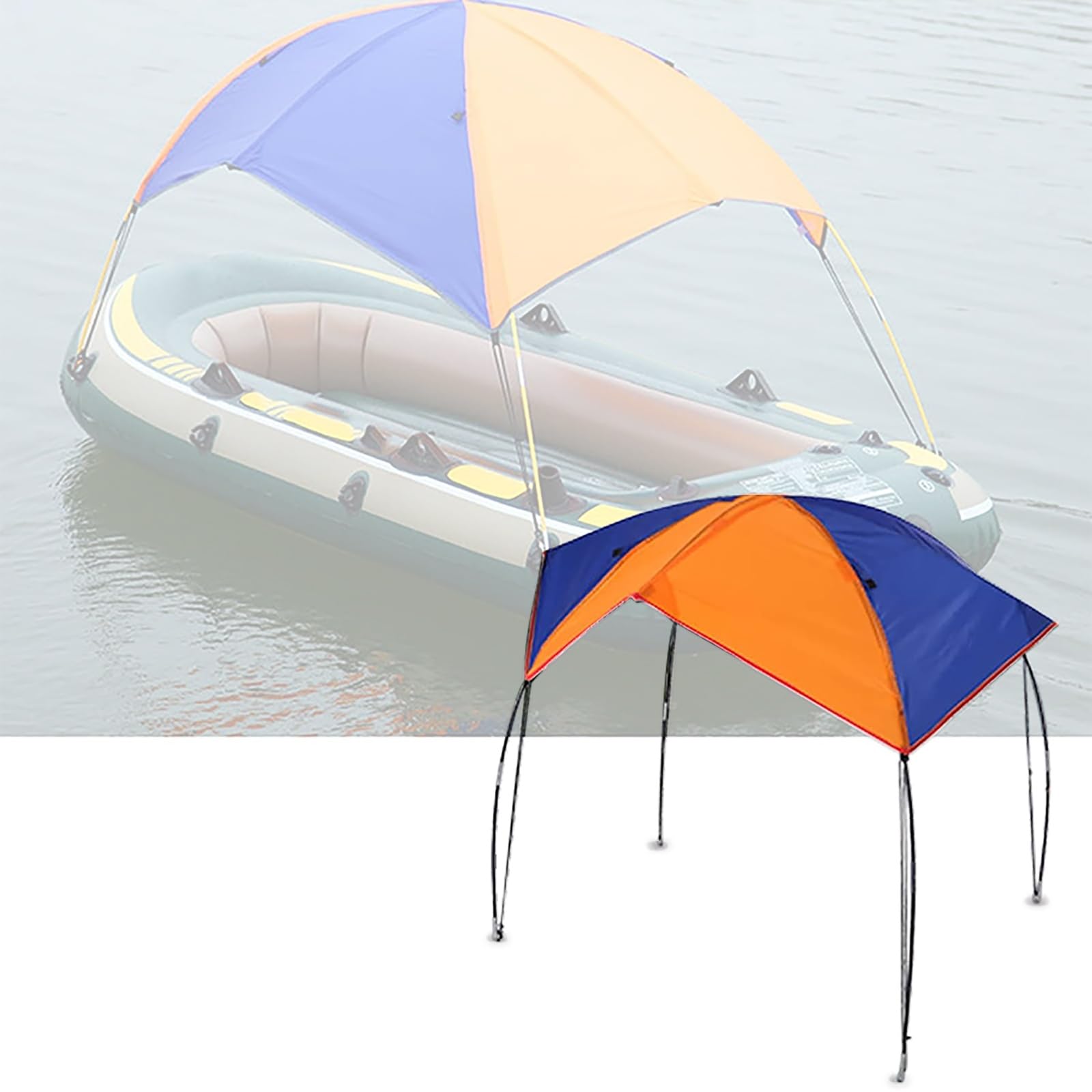 Tendalino Gommone Bimini Top, Kit per Riparo Kayak, Tendalino Parasole per Pesca, Tendalino per Motoscafo Gommone, Ombrellone per Rafting