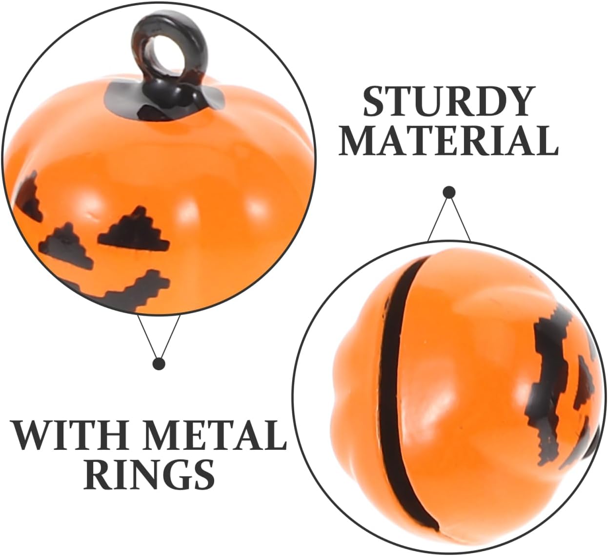 Pumpkin Bell: 20Pcs Mini Halloween Jingle Bells for Diy Crafts Pet Collar Ornaments Orange Pumpkin Decorations