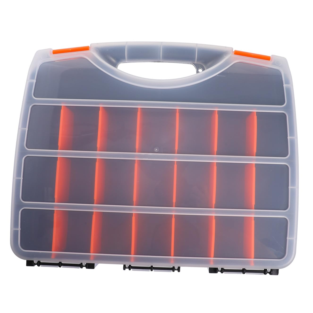 Boîte de rangement plastique robuste avec cloisons amovibles pour maison
