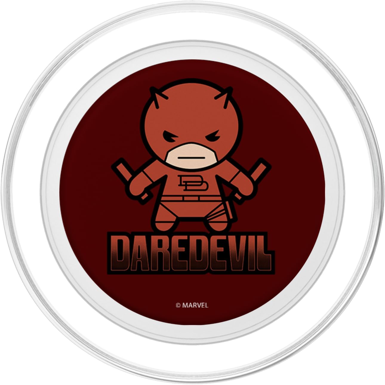 Marvel Daredevil All Red Cute Kawaii Stance PopSockets MagSafe PopGrip for iPhone