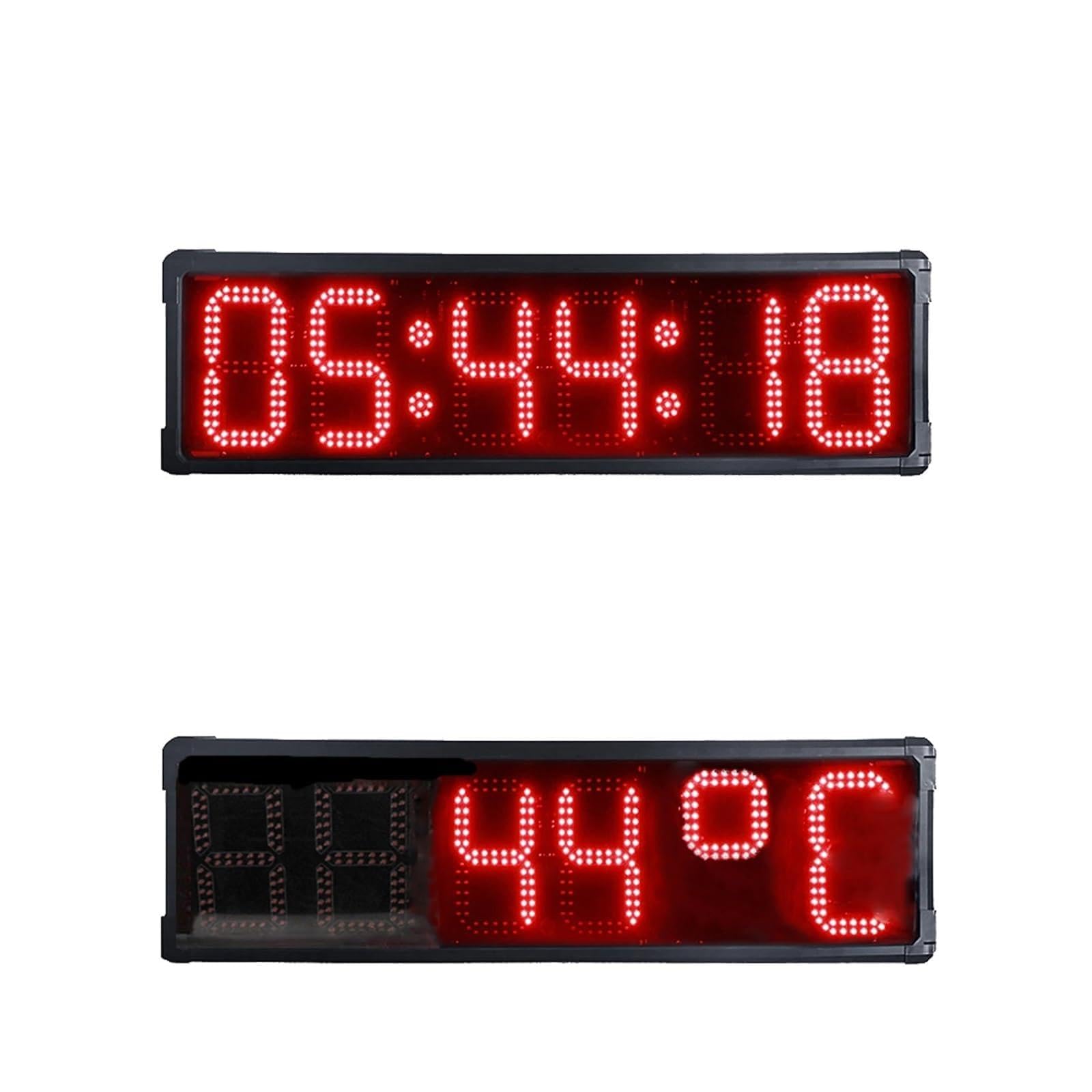 Temporizador impermeable de aleación aluminio con temperatura y clasificación IP65, perfecto for actividades al aire libre, 8 pulgadas