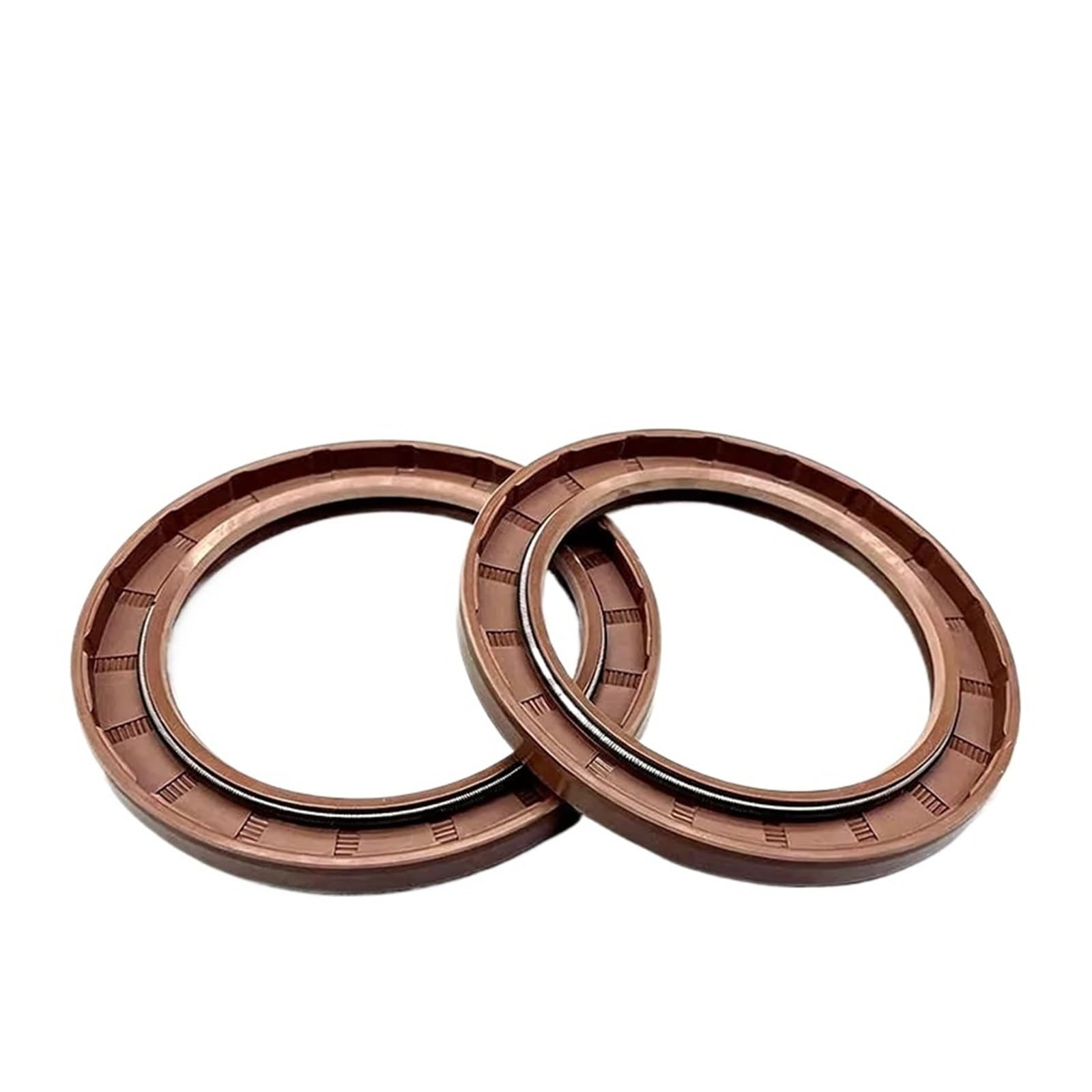 1/2pcs Viton/FKM Fluorine Rubber Skeleton Oil Seal | High Temp Resistant 200℃+ | Double Lip with Spring(ID32xOD60xH8(2pcs))