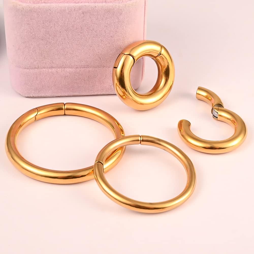Vankula Pesos Orejas Dilataciones túnel tapones Aro acero inoxidable Expansores Estiramiento Piercing 4mm 5mm 6mm 8mm
