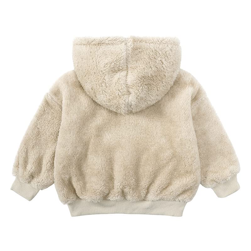 Newborn Toddler Baby Girl Boy Winter Coat Zipper Fleece Hooded Jacket Infant Girls' Outerwear Warm Clothes2