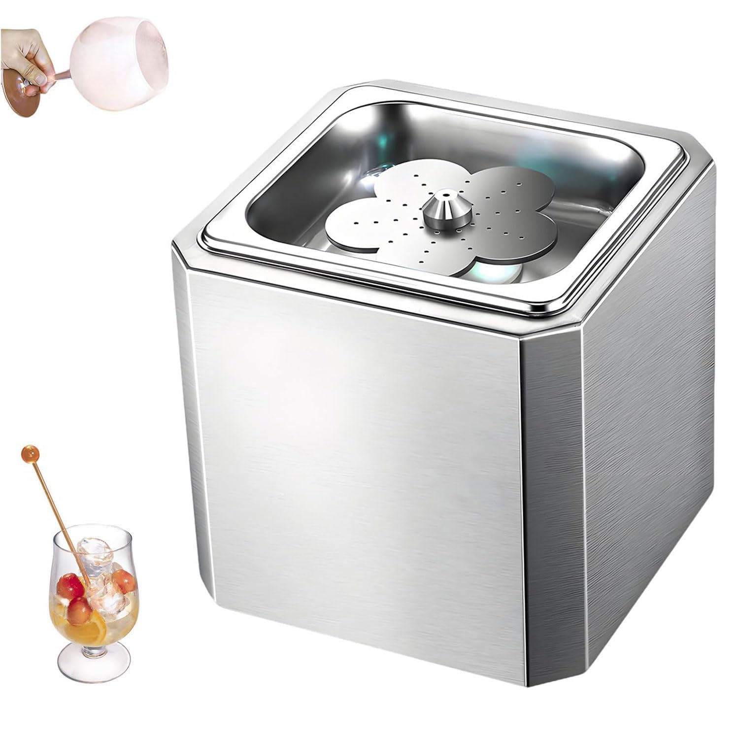 JXYQ Rapid Drink Chiller with LED Light for Fast Cooling of Beverages