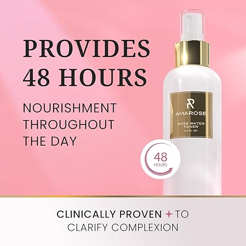 Miniatura 4 de Tónico facial de agua de rosas con ácido hialurónico, revitaliza e hidrata la piel con este refrescante tónico facial, experimenta la elegancia