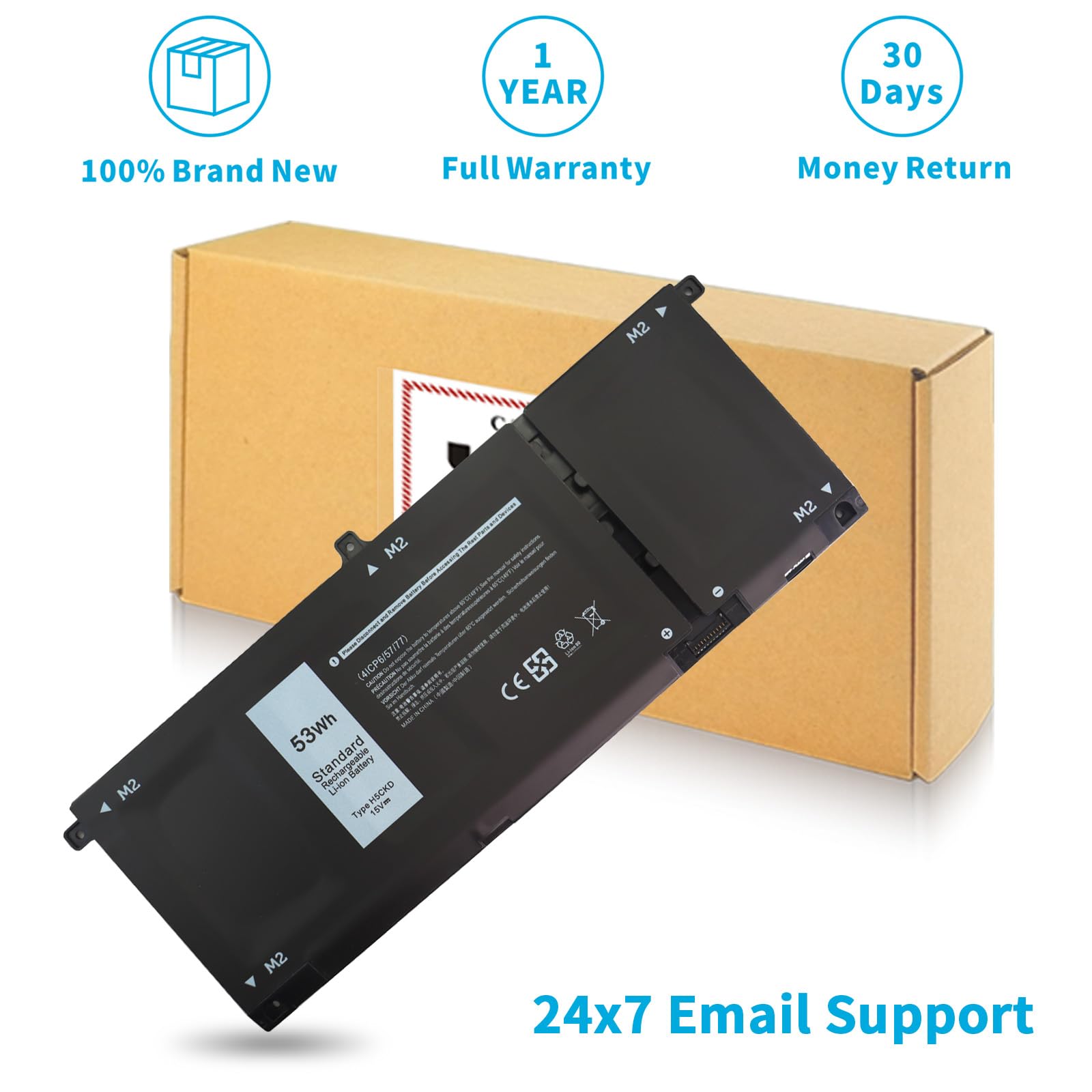 中*村様 【バッテリー新品】 Dell Inspiron 7306 2in1 タ Genuine Dell Inspiron 13 7306 2-in-1 Battery Replacement