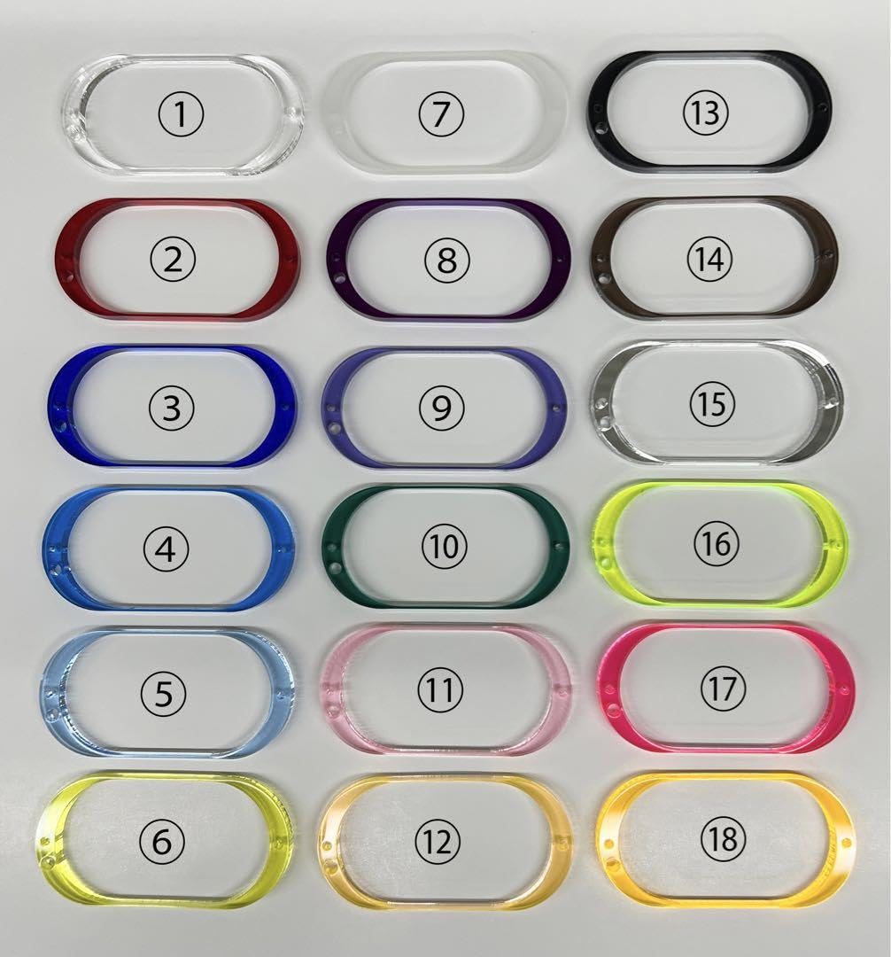 メザスタ アクリル製 タグケースキット スリーブ キーホルダー カラー