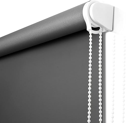 Persianas opacas con aislamiento térmico, persianas con protección UV para el hogar, puerta, cocina, baño (47 pulgadas de ancho x 68 pulgadas de