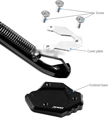 Miniatura 6 de for New Motorcycle Accessories Kickstand XMAX300 Xmax X-MAX 300 X-MAX300 2021 2022 Side Stand Enlarge Extension Extended Tripod (Color  Gold)