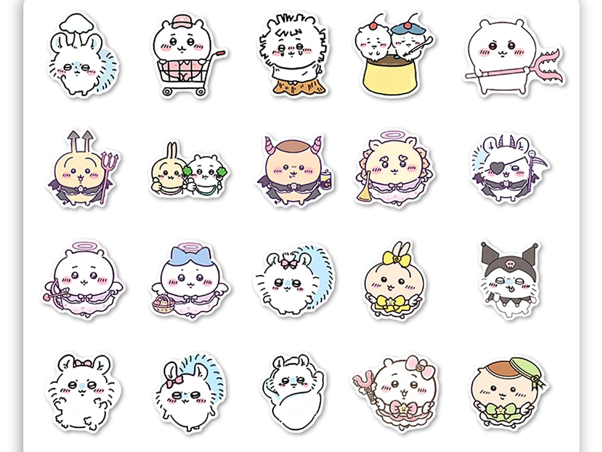 Amazon.co.jp: ちいかわ ステッカー シール ハチワレ うさぎ モモンガ