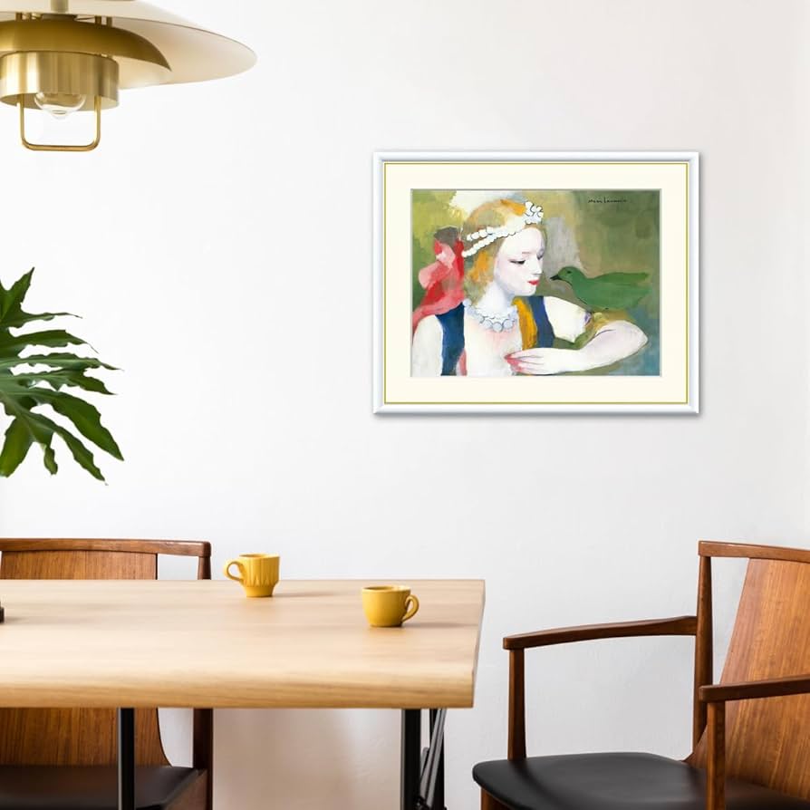 マリー・ローランサン、ペリ、希少画集より、 新品額付 絵画 額装絵画 マリー・ローランサン 「母と子」 世界の名画