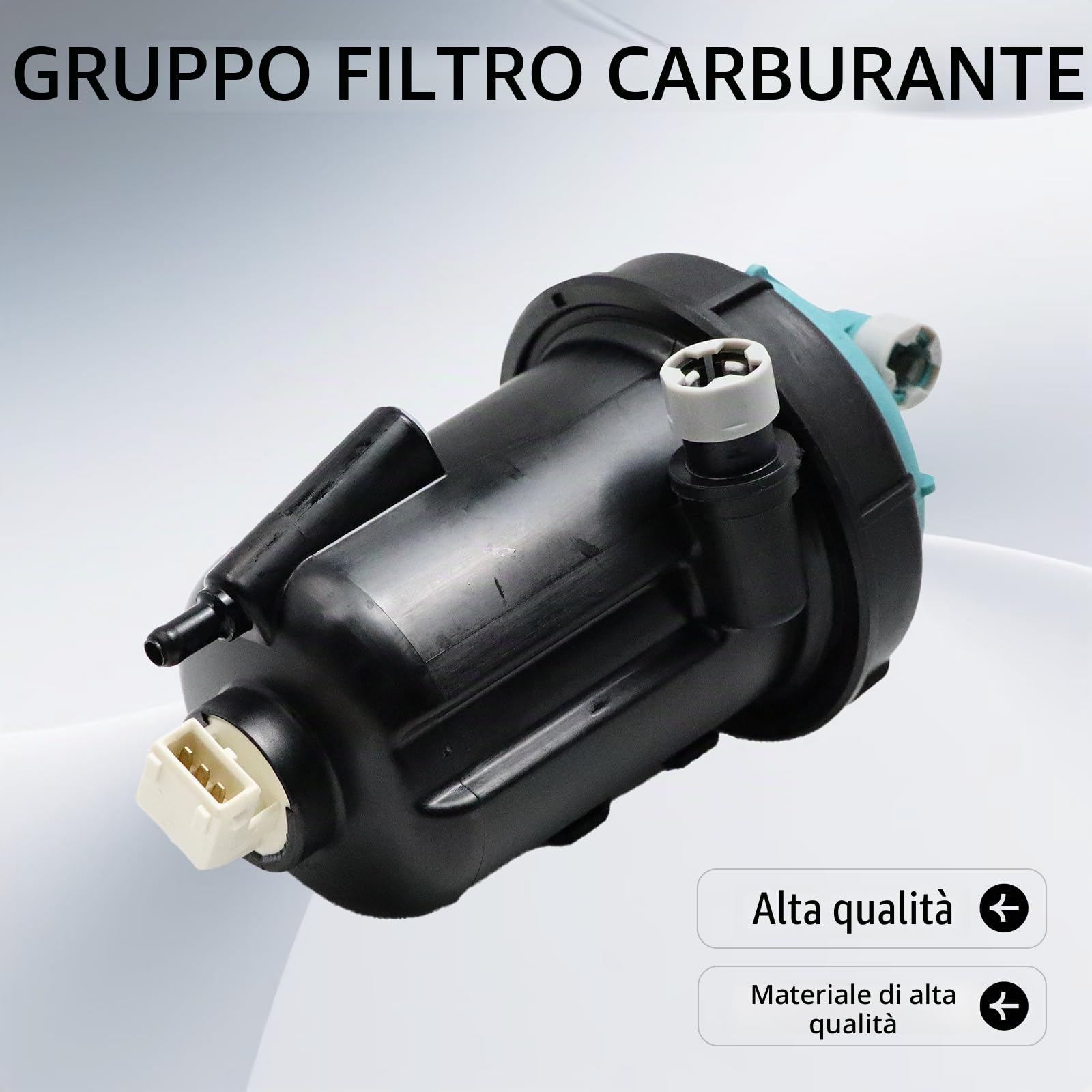 Filtro carburante diesel completo 55.148.00 Compatibile con Fiat Ducato 2.3 Multijet/3.0 Multijet 2006-2019 Completo alloggiamento filtro carburante con filtro diesel