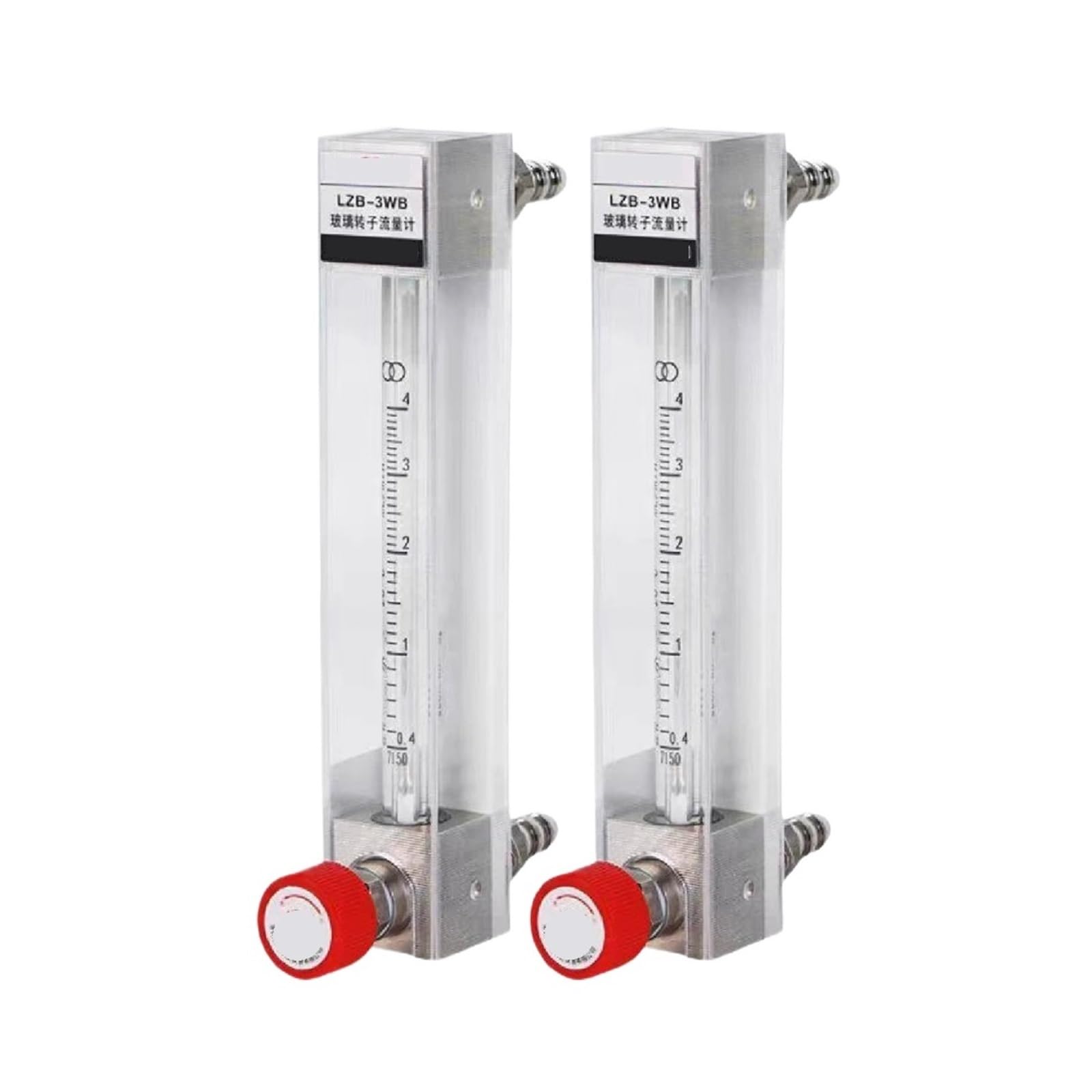 1 Uds LZB-3WB medidor de Flujo rotámetro de Vidrio 0,4-100 mL/min(6-60ml-min-Gas)