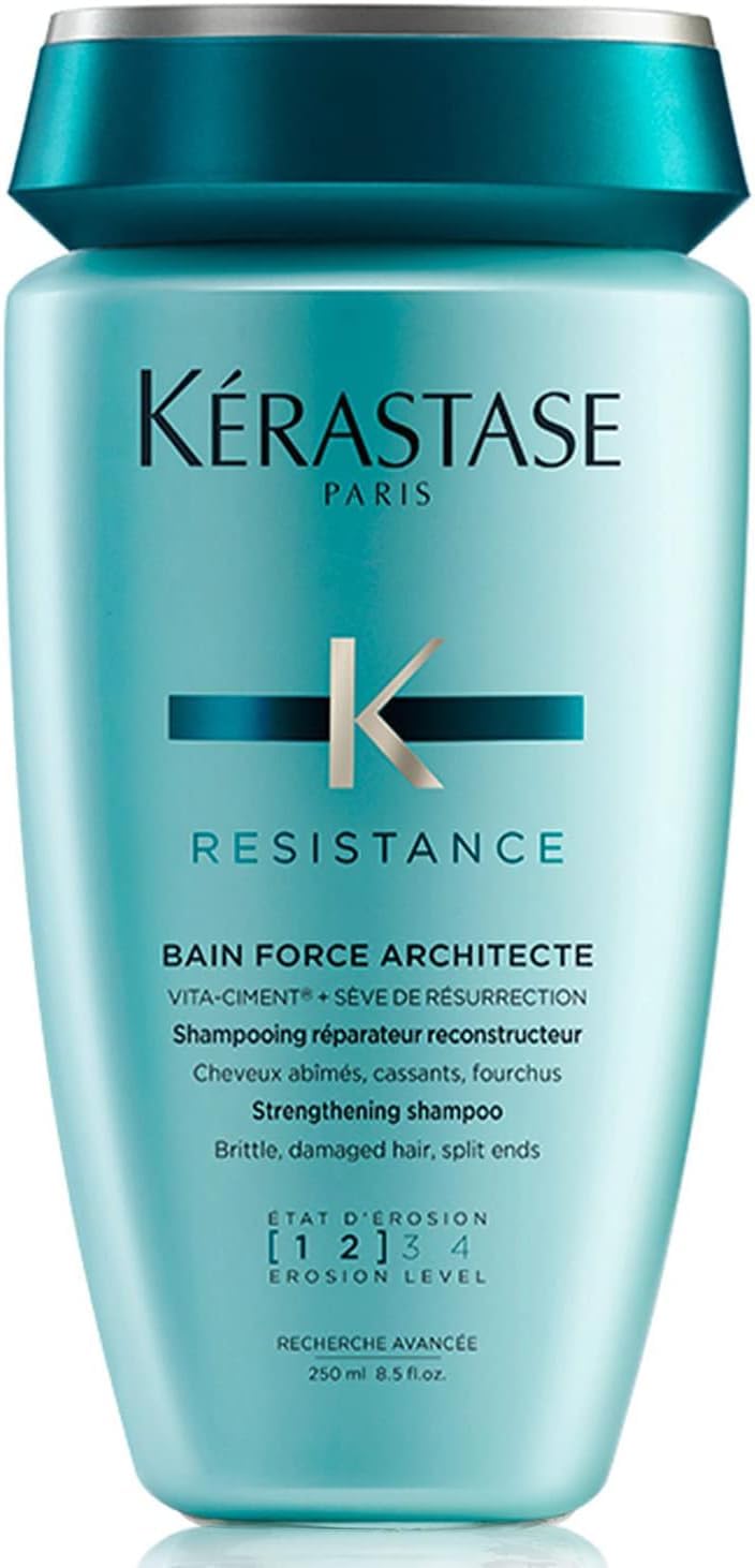 Kérastase, Résistance Force Architecte, Shampoo Riparatore, Per Capelli Danneggiati, 250 ml + Maschera Ristrutturante, 200 ml