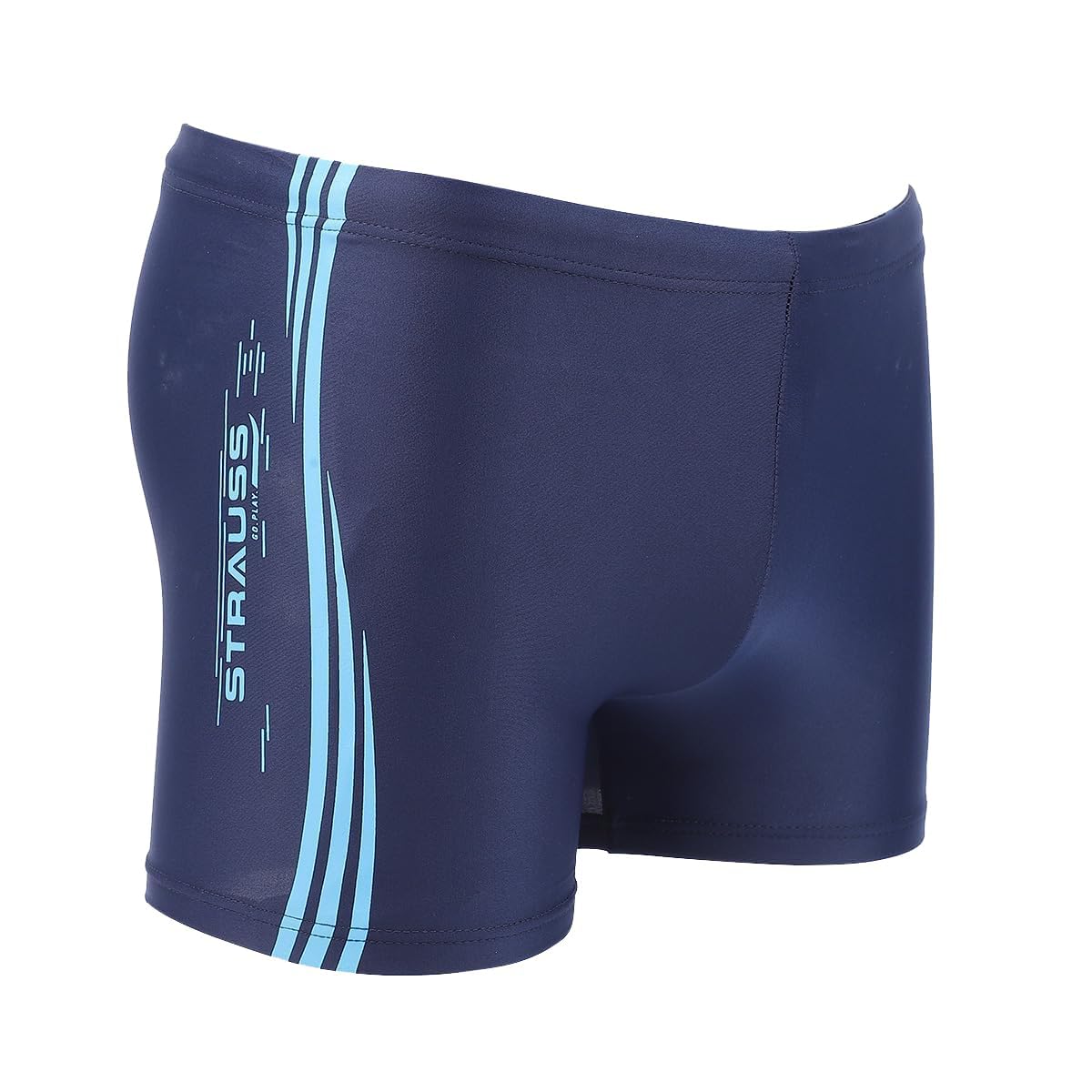 strauss Swimming Shorts | Swimming Trunks for Men & Boys | Easily Adjustable, Breathable & Quick Drying Shorts | Size: M, Blue-picture-0