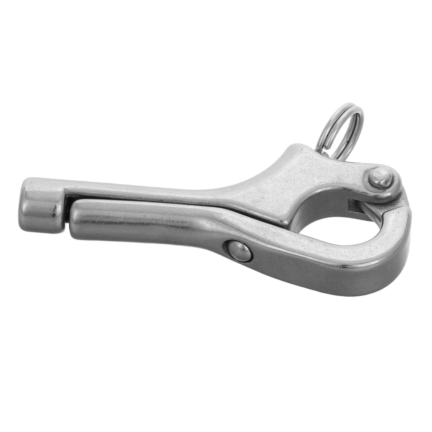 BESPORTBLE Stainless Steel Quick Release Shackle Marine Grade 316 Fastener Self-Locking Buckle for Lifeboat Boat Sailing Diving