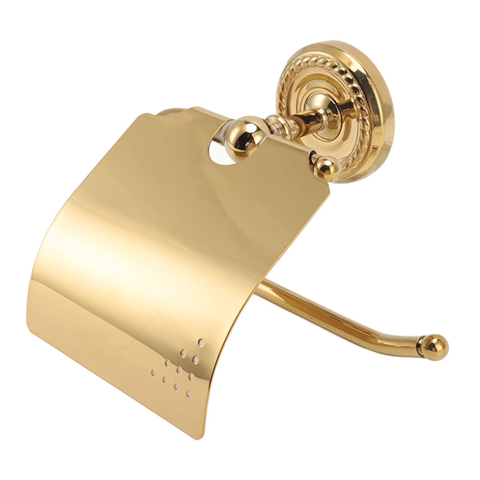 Porta asciugamani di carta Ottone Acciaio inossidabile Aspetto squisito Elevata durezza Portarotolo a parete Asta lunga per bagno