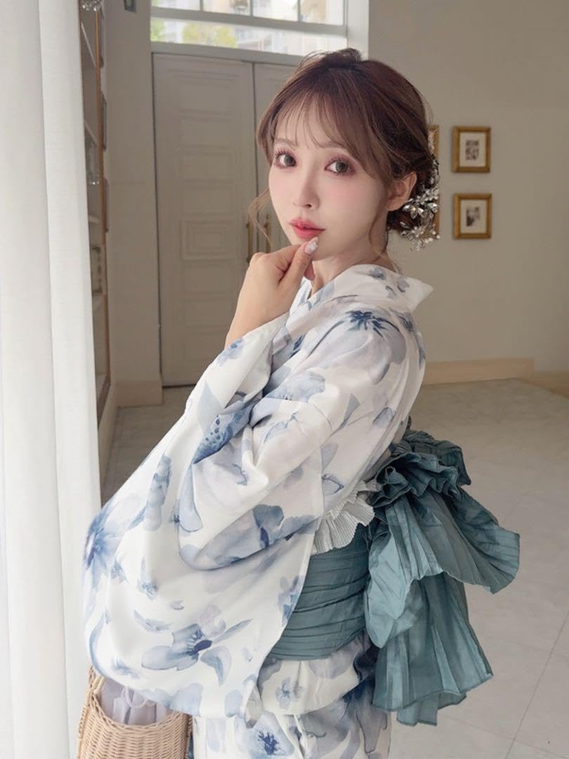 Amazon.co.jp: グレイルGRL 水彩花柄浴衣セット[fy027