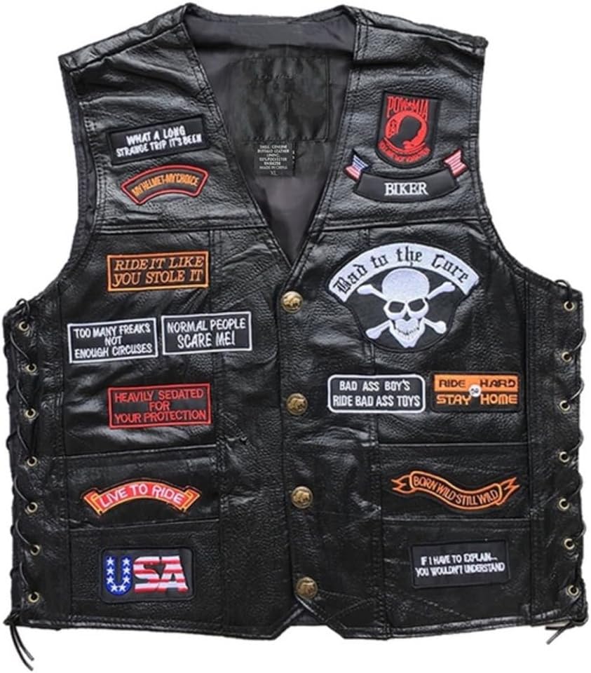 Motorcycle Biker Jacket Cool Patch Vest