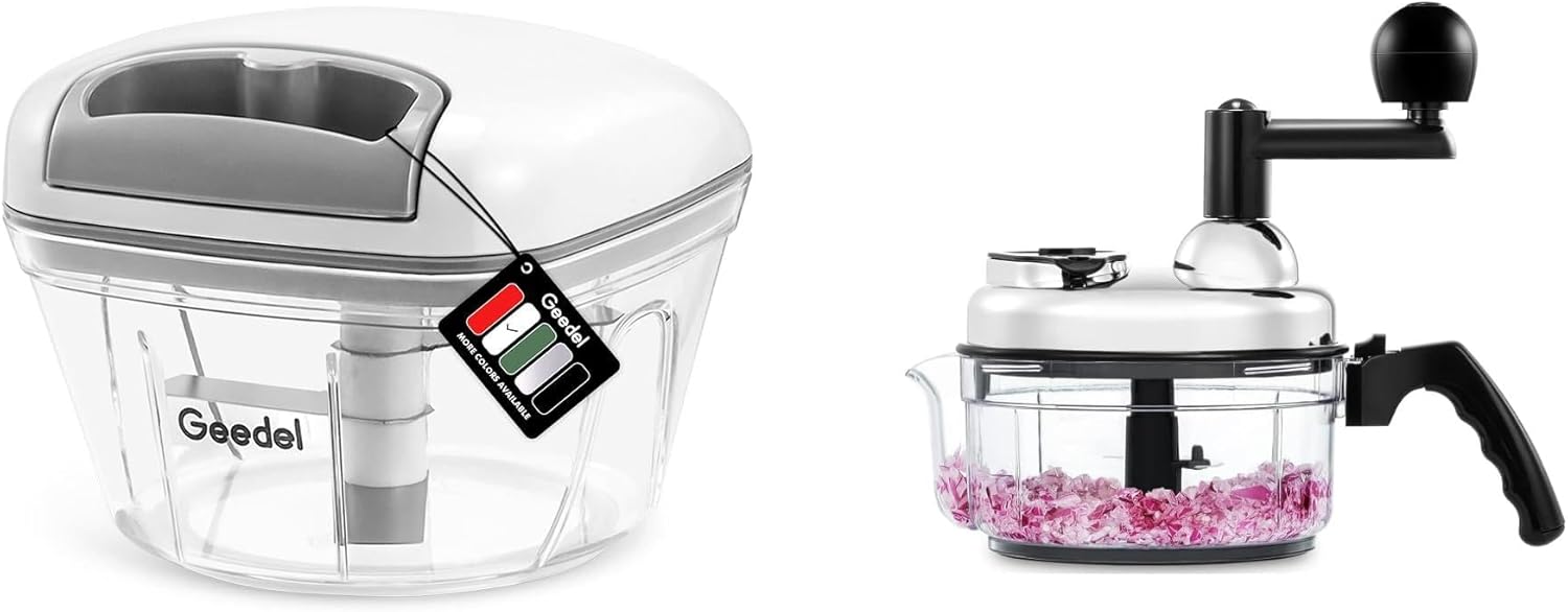 Manual Food Chopper and Quick Chopper Bundle