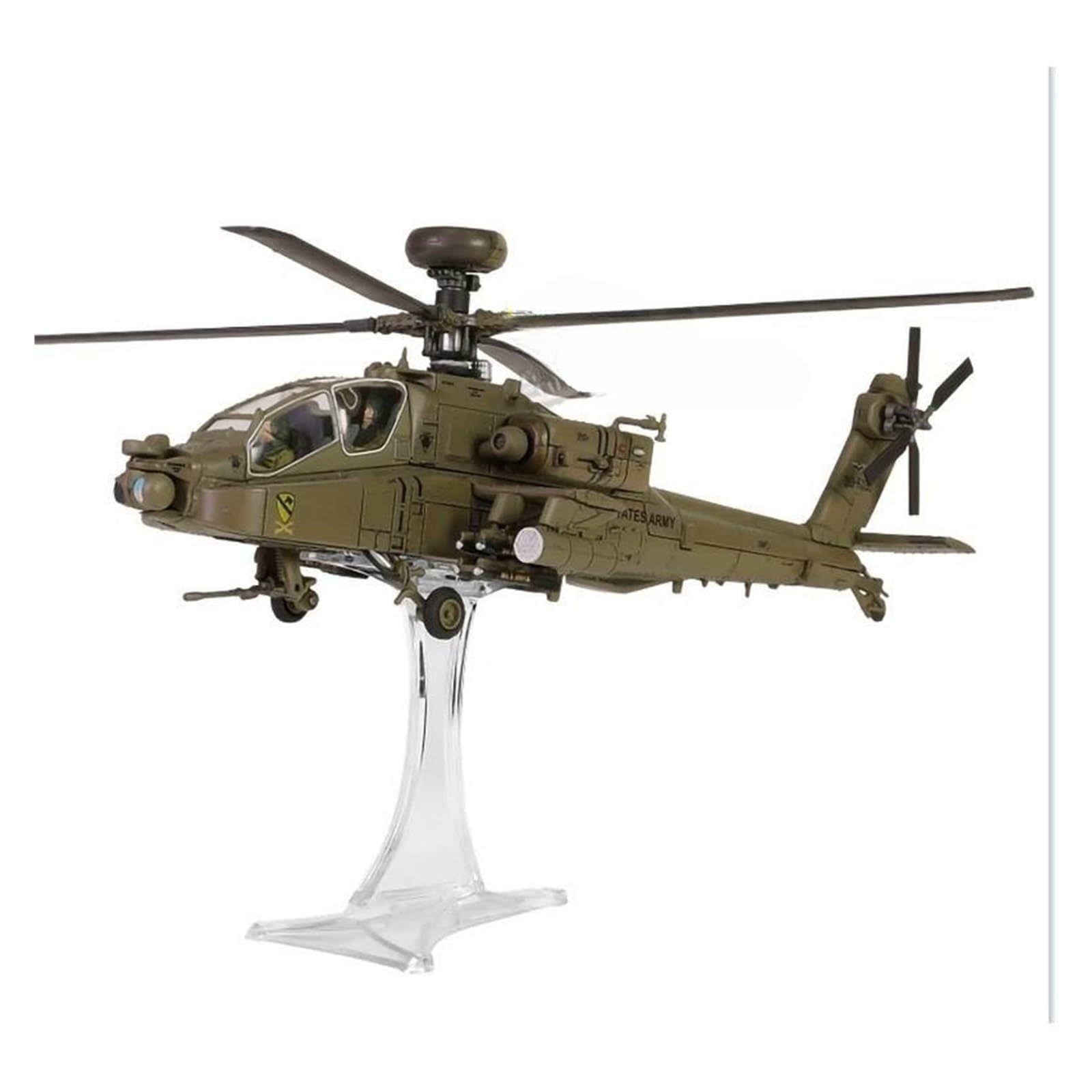 Pozycja obowiązkowa dla kolekcjonerów Odlewany pod ciśnieniem metalowy samolot w skali 1:72 dla armii z długim łukiem Apache AH-64D Model myśliwca wojskowego Odlewany ze stopu model lotniczy Samolot