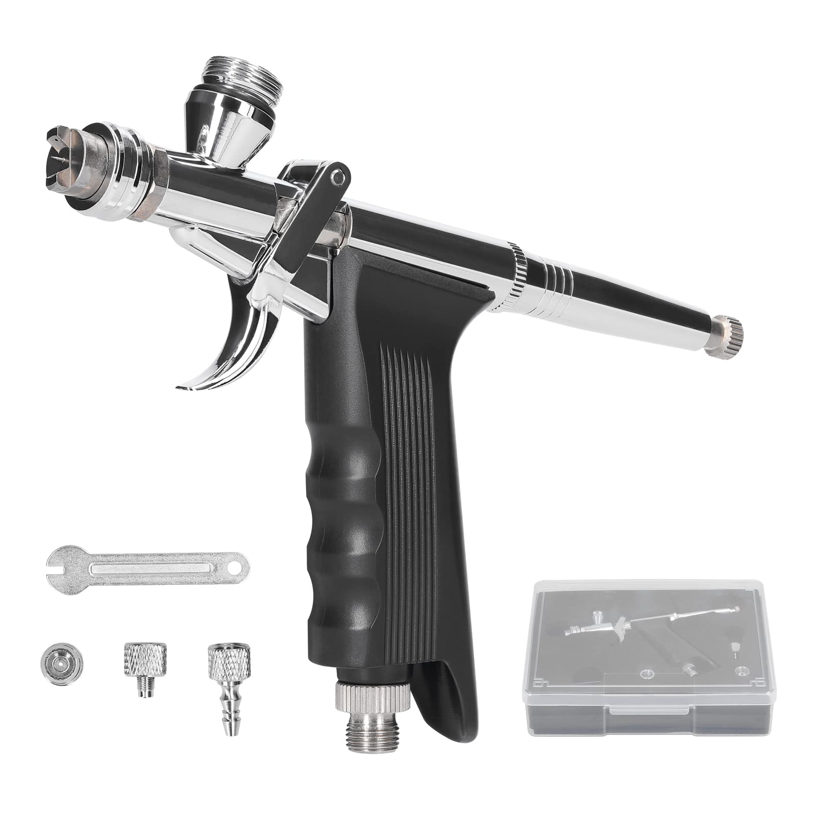 Kit compressore aerografo 0,3 mm 9CC Pistola a spruzzo for modellismo Pittura artistica fai-da-te Controllo Preciso