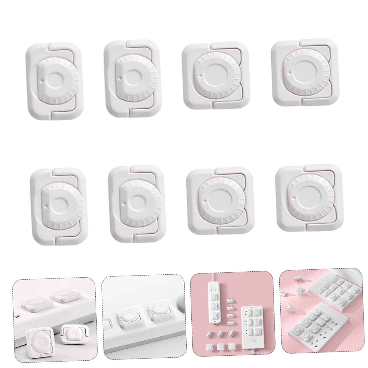 12pcs Boy Girl Electrical Protector Outlet Covers Durable Safety Socket Protectors for Home Use Easy Installation to Prevent Boy Girl Accidents